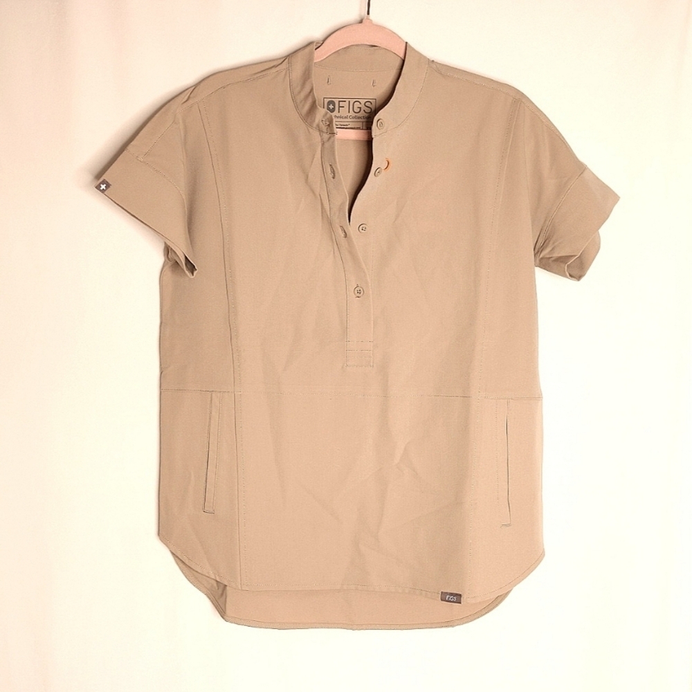 FIGS Manila Top Limited Edition Color Boulder Size XS NWT - Picture 4 of 7